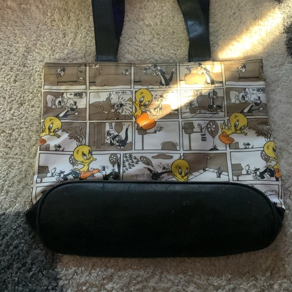 WARNER BROTHERS 1998 comic tote bag!  Sylvester and Tweety Bird! - Picture 4 of 11